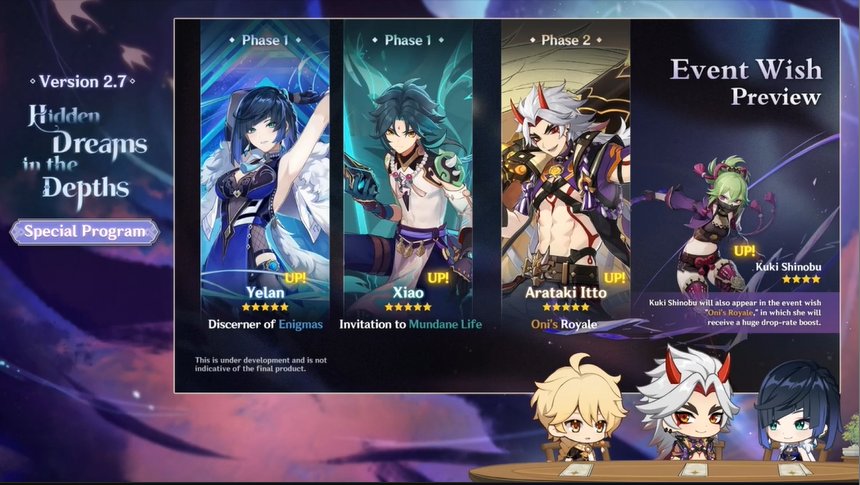 Small Flash Welkin to Celebrate Yelan &amp; 2.7 version (too many good content!!!) 

1 Winner 

RT + Follow
Tag 1 bff they get 60GC 
End in 1 Hour