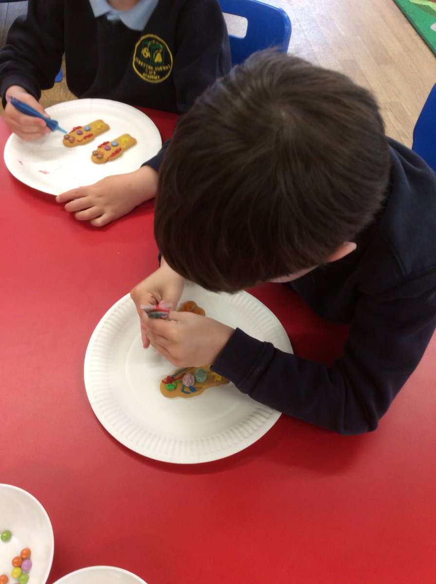 The #reception children have enjoyed decorating gingerbread men as part of our Traditional Tales topic.