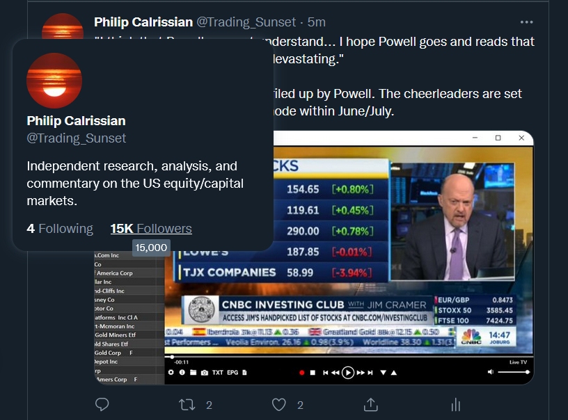 Trading_Sunset's tweet image. 15000
How many of those aren't #twitterbots 🤔
I know at least @ticker @petenajarian and around 1000 are 'real'.