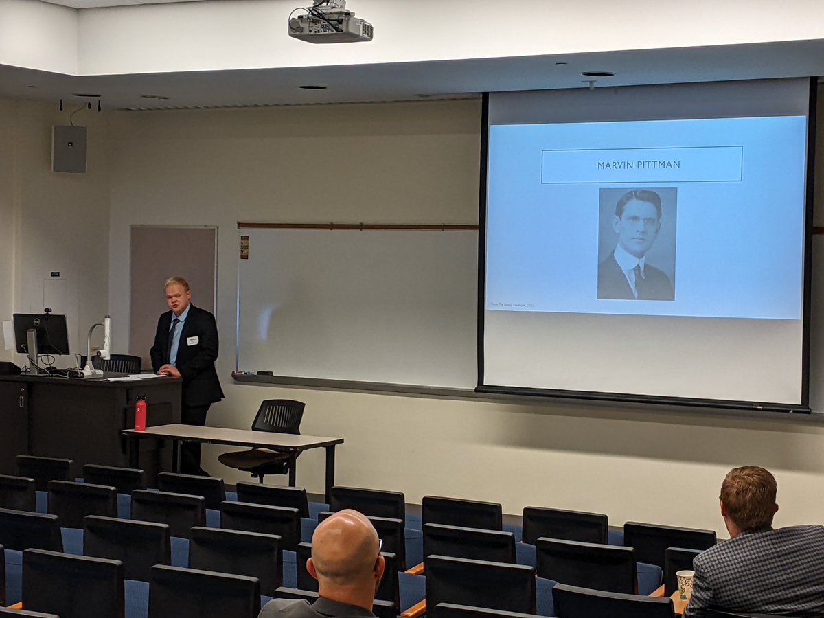 MwHWG's tweet photo. Max Harrison (@MaxLHarr, @IAStateHistory) explores the transformation of rural education in the #Midwest, highlighting the roles of Marvin Pittman and #michiganstate.
#MidwestHistory2022 https://t.co/mRZ8x2Aqta