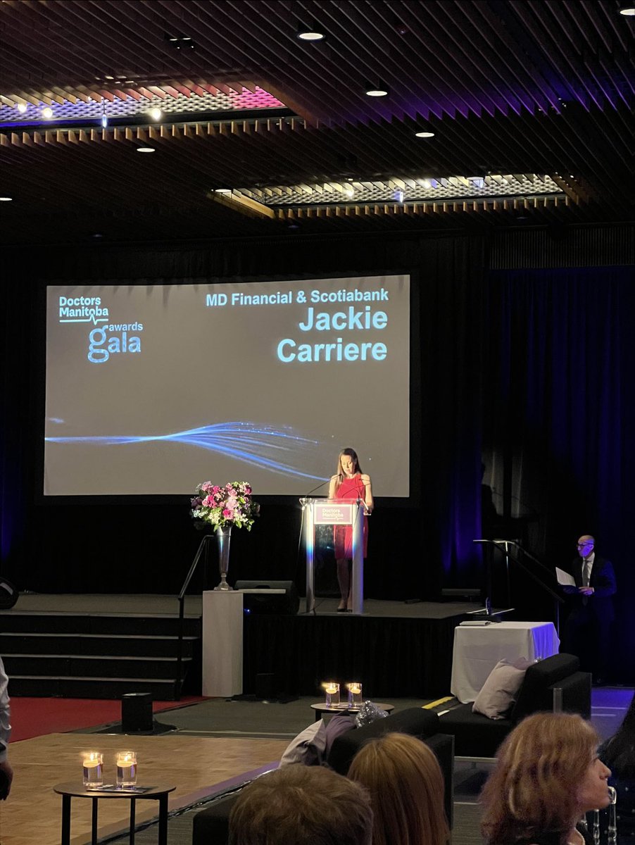 Financial_MD's tweet photo. Last night we, along with @scotiabank, were so proud to be the presenting sponsors of the 2022 @DoctorsManitoba Awards Gala! We were thrilled to be there to recognize exceptional physicians and their commitment &amp; contribution to the medical profession. #MBDocs https://t.co/gm2HIB46jc