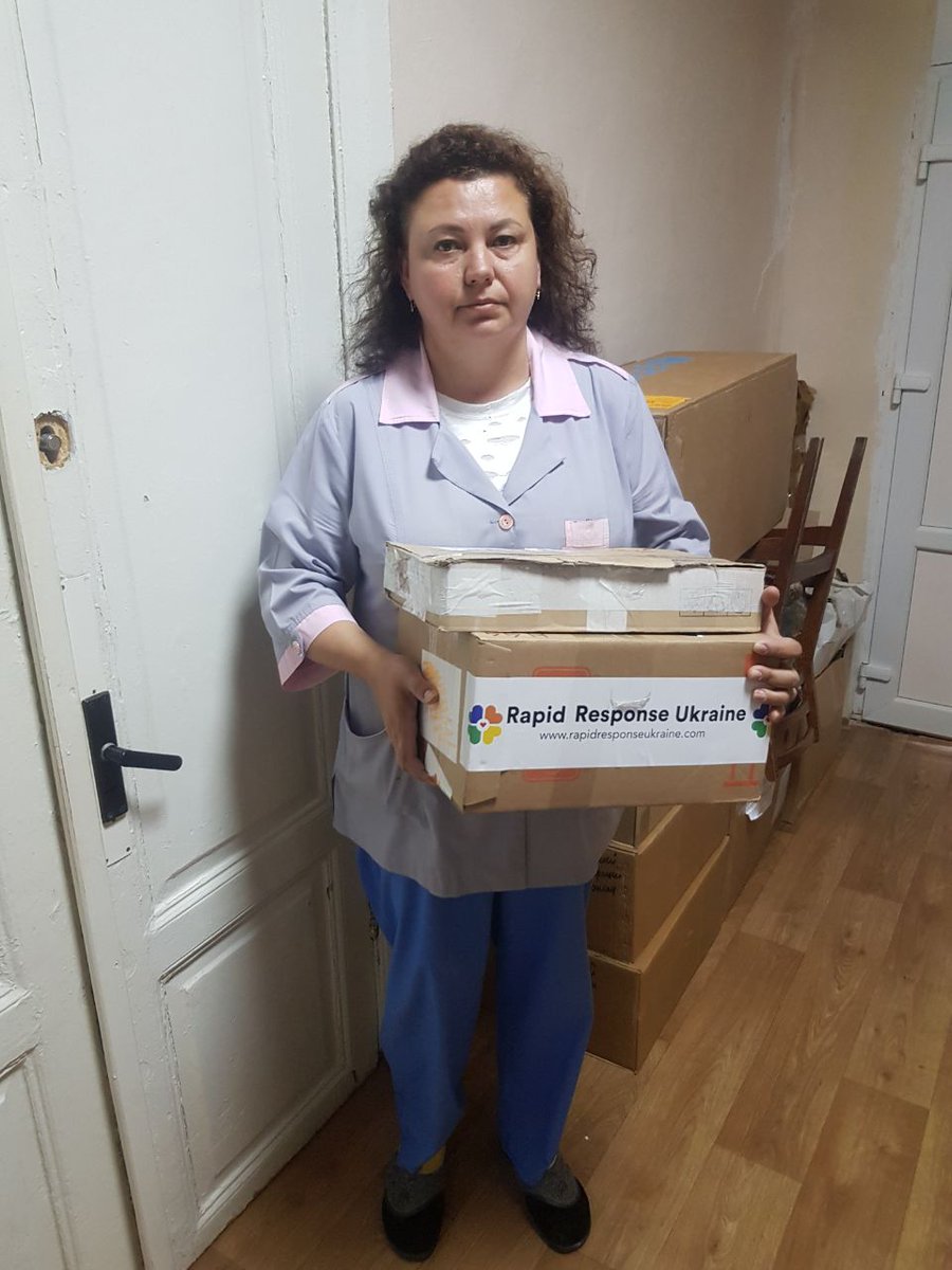 Diabetes have been overlooked by many during the conflict. We've found a means to transport Insulin to areas where diabetics have been cut off from their meds. Here is our 1st supplies of Insulin arriving to Mykolayiv 1st City Hospital with Head doctor Maria Grachova #Ukraine