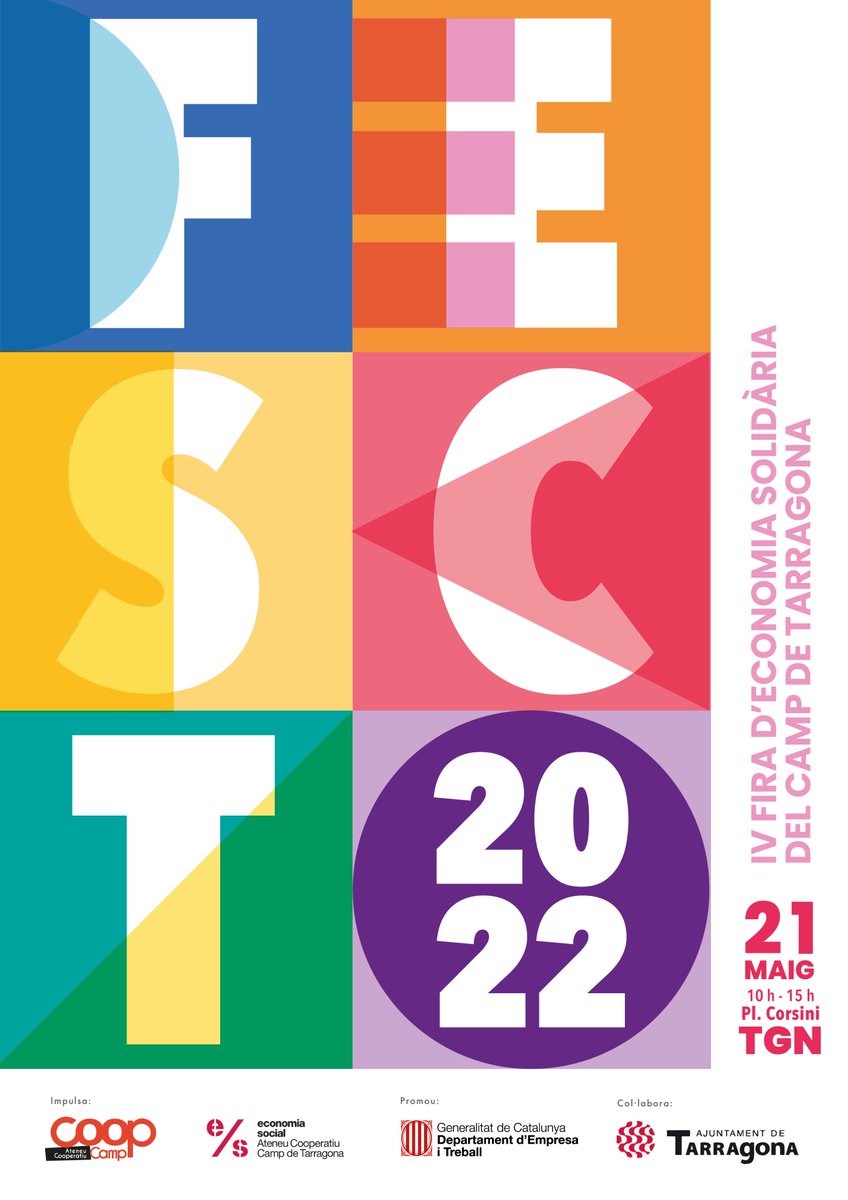 TGNAjuntament's tweet photo. ♻️ El #FESCT celebra una nova edició amb la trobada de cooperatives i entitats d'Economia Social i Solidària del Camp de Tarragona.

📆 Dissabte 21/5, a les 10 h
📍 Plaça Corsini
🎟️ Entrada gratuïta
ℹ️ https://t.co/spQpf8gsaV

@ateneucoopcamp https://t.co/PWZ5OhjeFy