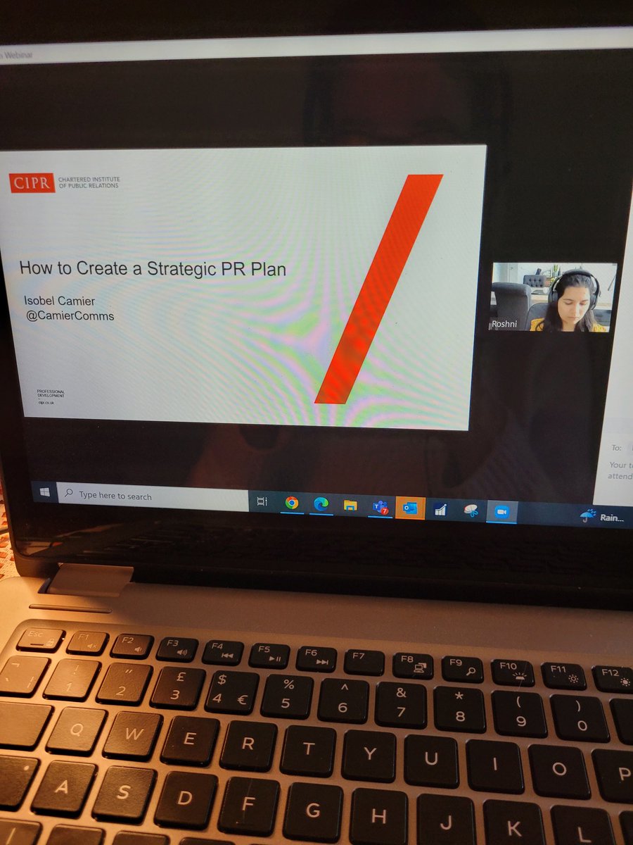 Really interesting webinar this morning by <a href="/CIPR_Global/">Chartered Institute of Public Relations</a> &amp; <a href="/IsobelCamier/">Izzy</a> on how to create a strategic PR plan. Helpful tips &amp; advice on what makes a successful PR campaign and the common pitfalls #CIPRLearn #publicrelations #strategy
