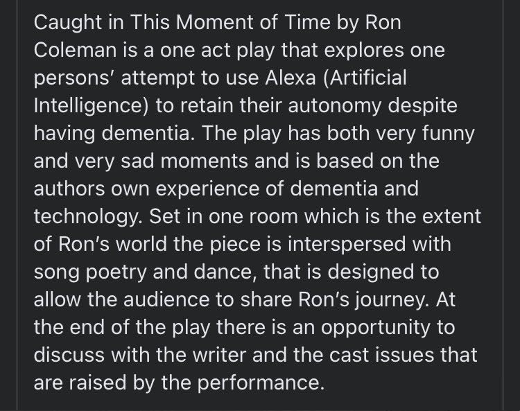 sargent65's tweet photo. Returning to the stage for the first time in many years. Performing alongside @kurtlizard #KarenTaylor #LouiseDavidson in a beautifully-written &amp; important play by #RonColeman. #Dementia #Theatre #Scotland. Friends in Orkney, Shetland, Lewis, Fife, Edinburgh. Come see! https://t.co/yDQSaoumkR