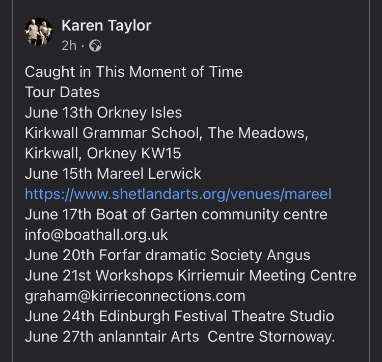 sargent65's tweet photo. Returning to the stage for the first time in many years. Performing alongside @kurtlizard #KarenTaylor #LouiseDavidson in a beautifully-written &amp; important play by #RonColeman. #Dementia #Theatre #Scotland. Friends in Orkney, Shetland, Lewis, Fife, Edinburgh. Come see! https://t.co/yDQSaoumkR