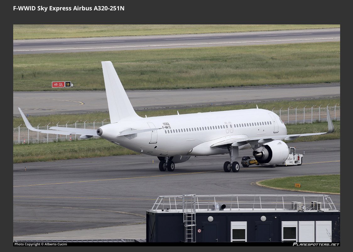 athspotter's tweet photo. ‼️Another Airbus neo for Sky Express, a not taken up Batik Air A320neo (PK-BDG), brand new 0.4 years old!
Will be ferried today from Toulouse to Ostrava for repainting.
MSN 10302 and its Greek registration will be SX-CRE.
-
#skyexpress #skyexpressgreece #jetready #a320neo #SXCRE https://t.co/HJeDC8JbnV