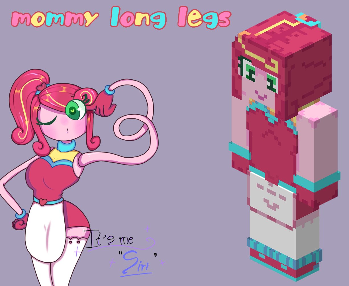 Mommy long legs spider Minecraft Mob Skin
