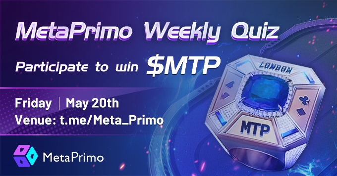 Meta_Primo's tweet photo. 🥳#MetaPrimo Weekly #GamerParty 1️⃣1️⃣

🗓 May 20th, 2022

✅Follow 
@Meta_Primo

✅Join https://t.co/zdhNx4UcL8
✅Comment your questions &amp; tag 3 friends

🥳W'll select and answer 10 Qs in the comments

🎁$5 in $MTP for each picked Q
#Giveaways #P2E https://t.co/e76VmodUfM