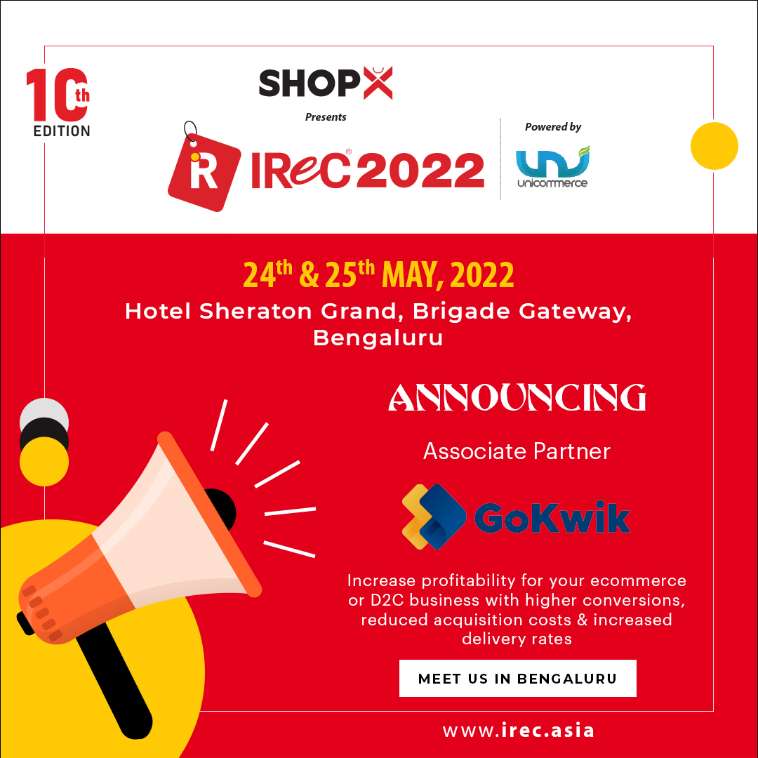 Indian_Retailer's tweet photo. We are beyond elated to have @gokwik board as our Associate Partner.

GoKwik is a platform for solving shopping experience problems on e-commerce websites on the internet.

Attend Now: https://t.co/kOQi48WnJO

#IReC #IReC2022 #D2C #D2CIndia #Ecommerce #Entrepreneurs #Bengaluru https://t.co/AwdruZWJOS