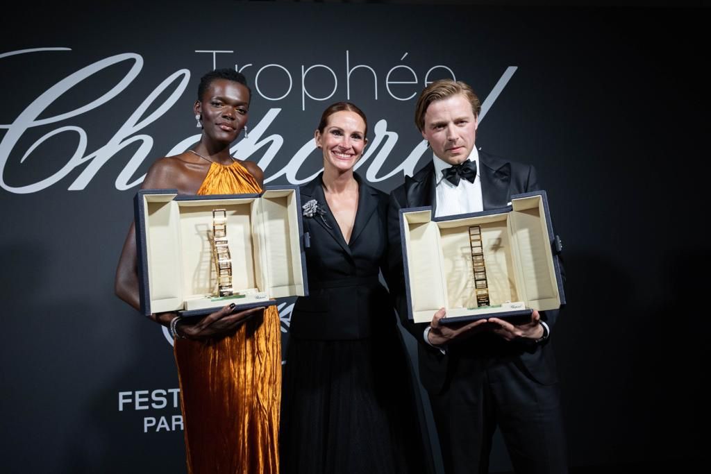 mntalent's tweet photo. About last night...Sheila Atim is the 2022 winner of Chopard’s annual Chopard Trophy, which honours up-and-coming talent during the Cannes Film Festival. 🌟
@Chopard @Festival_Cannes
#chopardtrophee #sheilaatim #Cannes2022 https://t.co/kavYf4VzK0