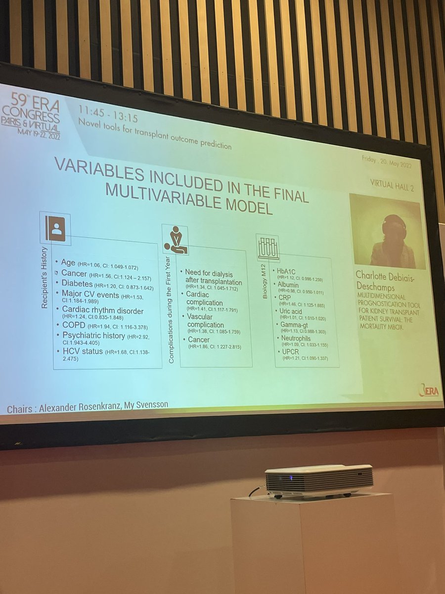 olivieraubert_'s tweet image. The mBox is an AI-based system that can predict long-term patient survival after #kidney #transplantation. Congrats @DebiaisCha for this great presentation and being among the 10 best abstracts of #ETA22 #TRANSPera22! 🎉 @ParisTxGroup @parcc_inserm @APHP @hopital_necker