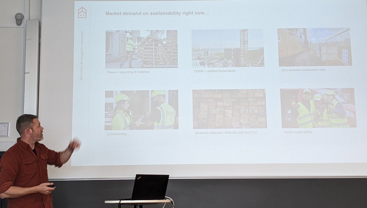 Anders Sørensen reflekterer over markedets krav til bæredygtighed: #genbrug af materialer, CO2 trimning, certificeringer (#DGNB), biobaserede materialer, zero emissions byggepladser og social bæredygtighed. Det dokumenterer at byggeriet er inde i en massiv transformation! #CREON