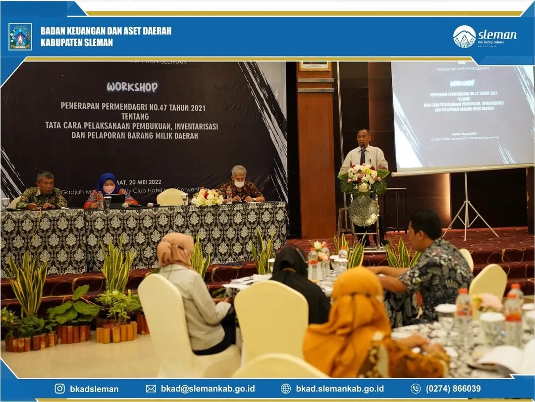 BKADSleman's tweet photo. Workshop Penerapan Peraturan Menteri Dalam Negeri No. 47 Tahun 2021 tentang Tata Cara Pelaksanaan Pembukuan, Inventarisasi dan Pelaporan Barang Milik Daerah

#BKADSleman #aset #kemendagri #mendagri #workshop #SlemanSembada https://t.co/pnGKBytz3r