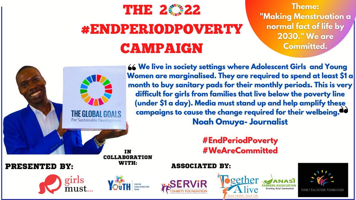 ug_girls's tweet photo. "Women &amp; Girls are required to spend atleast $1 monthly to purchase MH products. This is very difficult for those from homes that live below the poverty line." @noah_omuya as he calls out media to amplify the #EndPeriodPoverty campaign for easy accessibility.

#WeAreCommitted https://t.co/JKCn0cQnDd