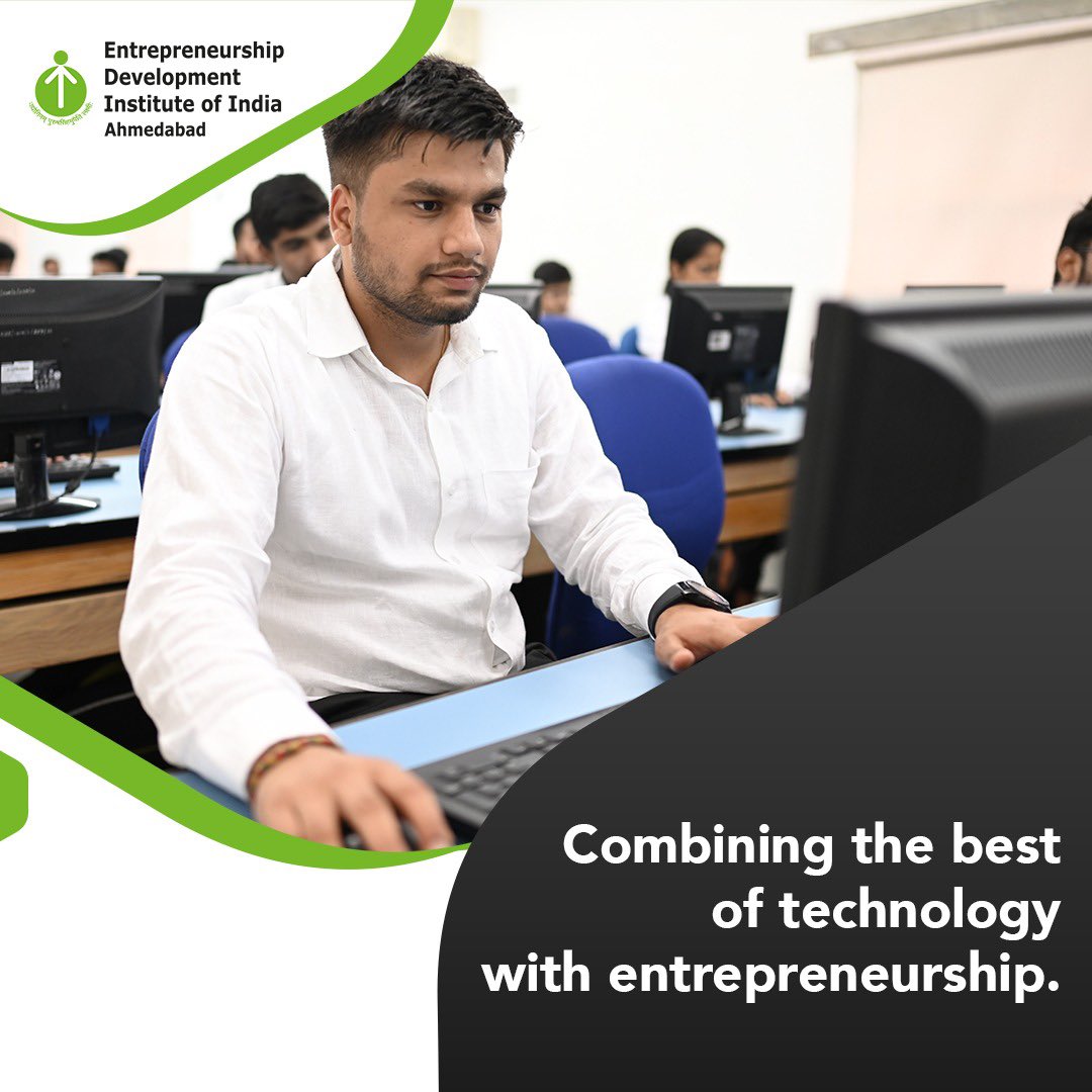 EDIIAhmedabad's tweet photo. Why should you make EDII a part of your entrepreneurial journey? Technology is essential to entrepreneurial success, which is why we at EDII integrate technology with learning.
#LifeAtEDII #technology #success #learning https://t.co/tzVw8F5M4l