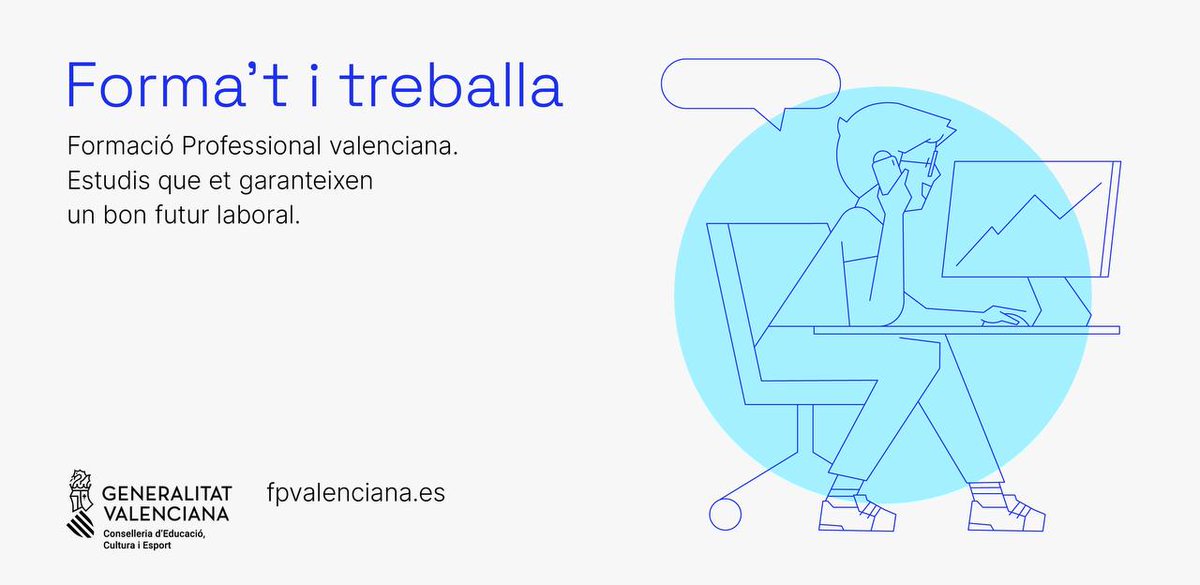 🤔 Si ja tens clar a què et vols dedicar però no saps quins són els estudis necessaris per a complir el teu somni, a fpvalenciana.es tenim un cercador per a conéixer què has d'estudiar i on pots fer-ho.

🔎 Cerca el nom de la professió que vols: portal.edu.gva.es/fpvalenciana/c…