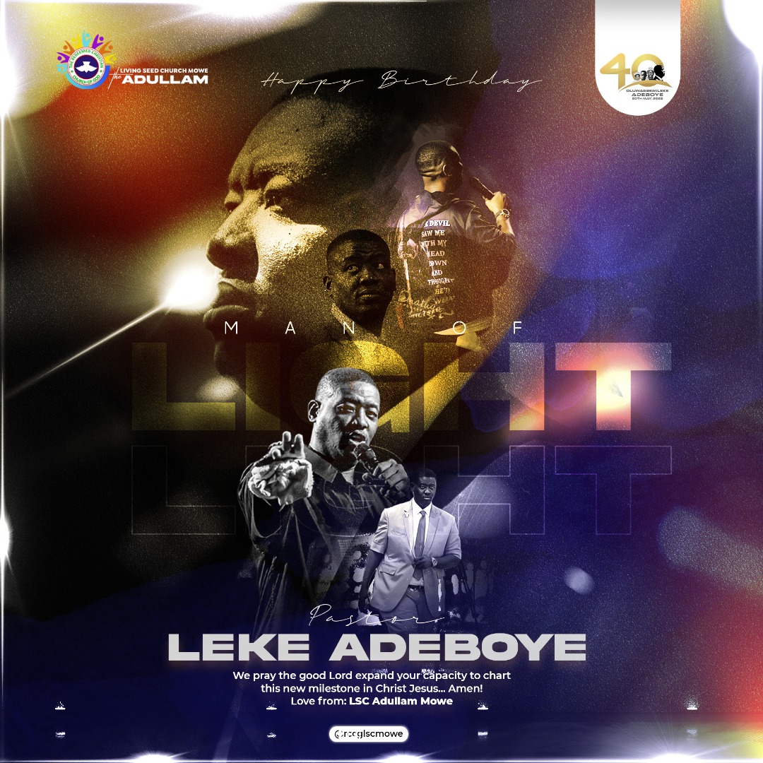iamgbengadebayo's tweet photo. Made this design for @LekeAdeboye 
Celebrating God's faithfulness #40years

Tool: Photoshop
I'm the Design Chef
Gbenga™ https://t.co/BTTiNUwx0K