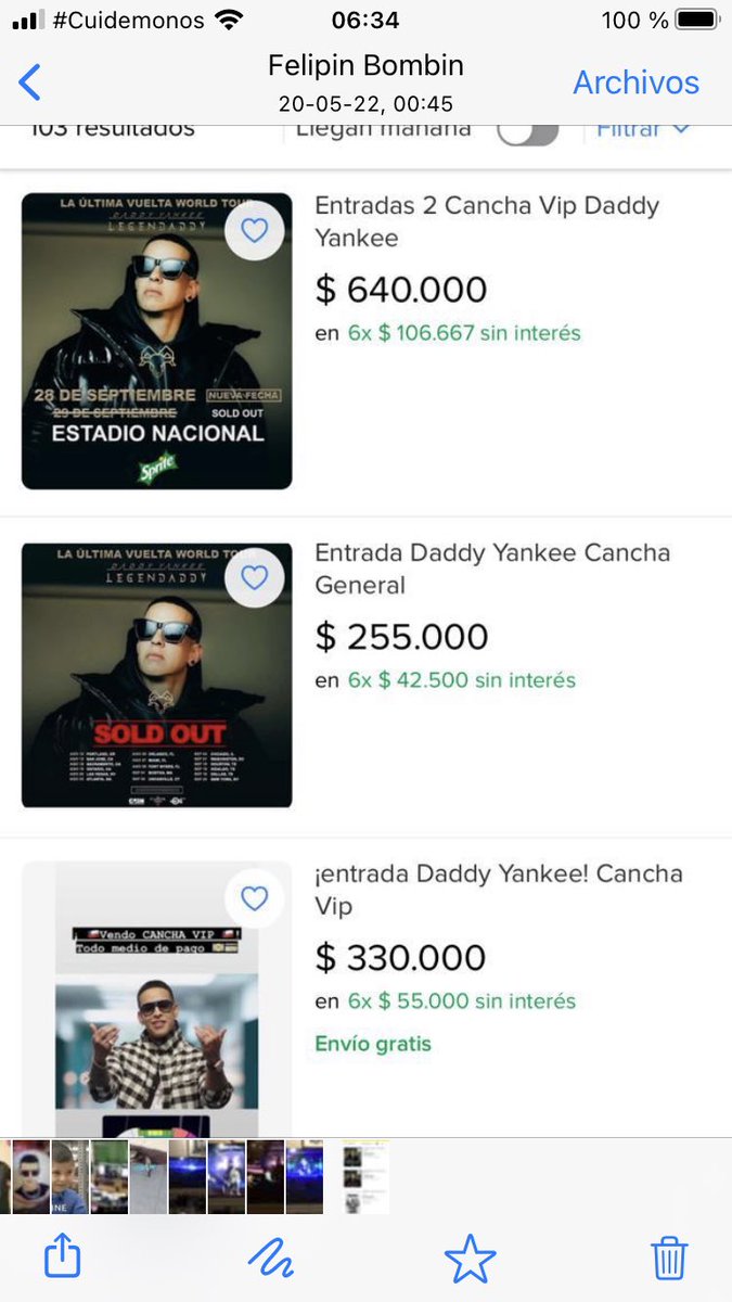 Muy bien hecho todo, 3 estadios vendidos y 70% solo revendedores. Era tan fácil vender las entradas asociadas al Rut de cada persona. @bizarrolivecl @puntoticket @daddy_yankee @PINARECORDS1 #EstoSeraLegendaddy