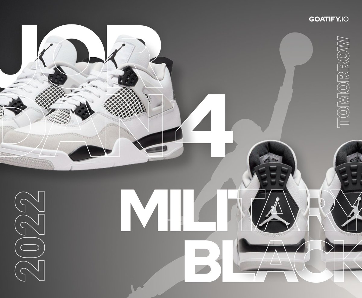 Tomorrow is the day... 🐐
A very well made Jordan 4 will be released!

Tonight at 6pm new members will be selected from our Waitlist. 
Your chance may finally be here... Good luck! 🍀

- goatify.io/waitlist/