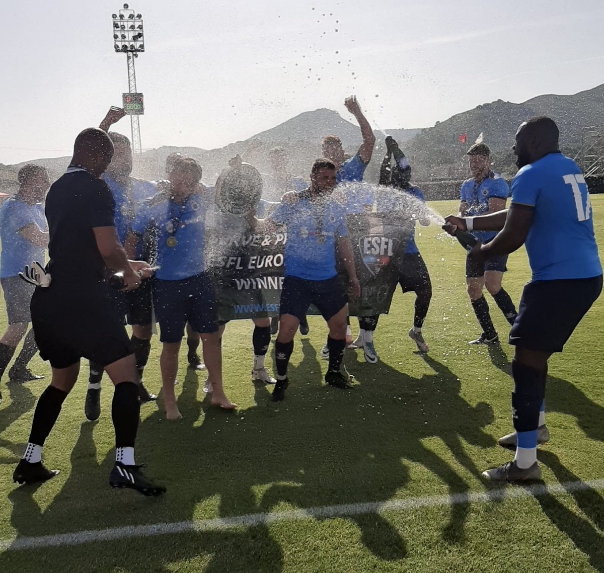 ESFL20's tweet photo. It’s safe to say that the @serveandprotect ESFL Euros 2022 was a huge success. 

The teams are now home, dealing with hangovers &amp; applying after sun. 🍻☀️

Huge thanks to all the teams.

Congratulations to the champions… @LondonLpfc 🏆⚽️

We do it all again in 2024! 💥 https://t.co/nDEvnkQqyV
