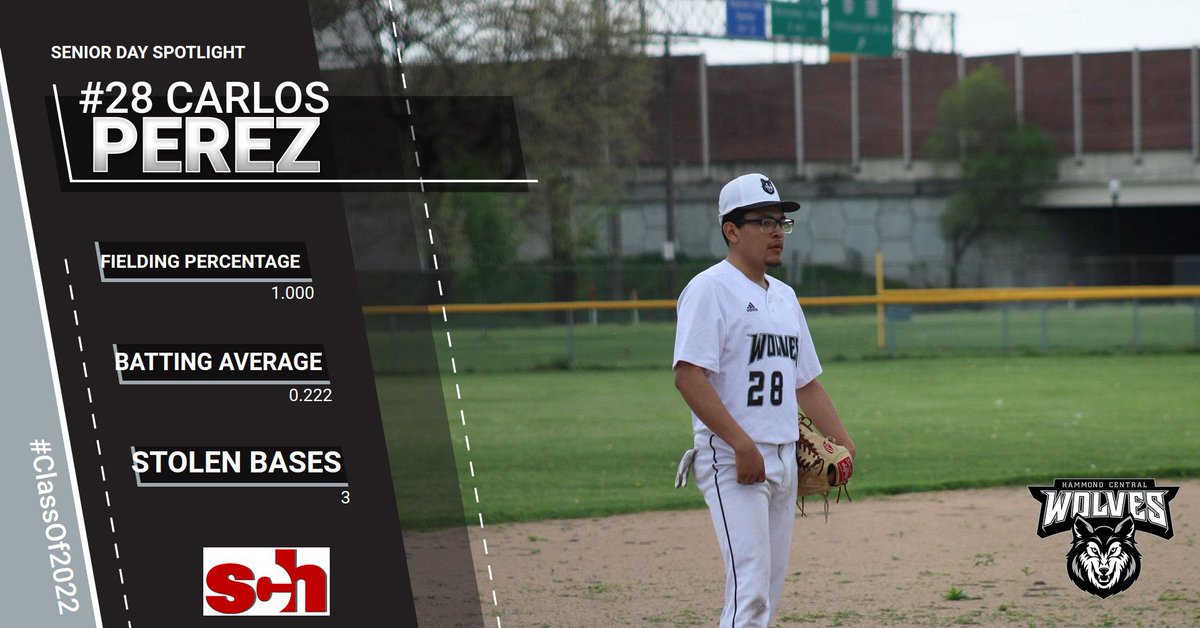 HCWolveBaseball's tweet photo. CARLOS PEREZ SENIOR DAY SPOTLIGHT! Congratulations Mr. Perez! Our hooper turned baseball player! Your speed and hunger to win we love! πΊπ€π€ #HCWolvesBaseball #ThePackWillLead #ClassOf2022 @HammondWolves @hcwolvesathlet1 @SCHK12 @JEDtvNetwork @nwi @TheRSN https://t.co/LPRaCMG5Pq