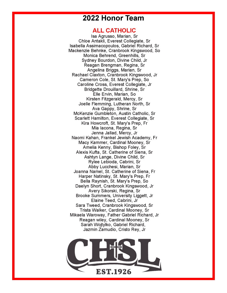 CHSL1926's tweet photo. Congratulations to all the young ladies who made this year's soccer honor team.  They will be presented their medals between the two championship games later today. https://t.co/PAFEU3TlOK