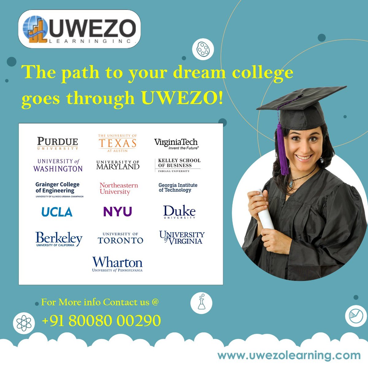 The path to your dream college goes through Uwezo!

For more information Contact
📞 +91 8008000290
🌐 uwezolearning.com

#uwezo #studyabroad #abroadeducation #career #careercounseling #careergoals #SAT #pat #ielts #ieltspreparation #act #studyinabroad #studyabroadusa
