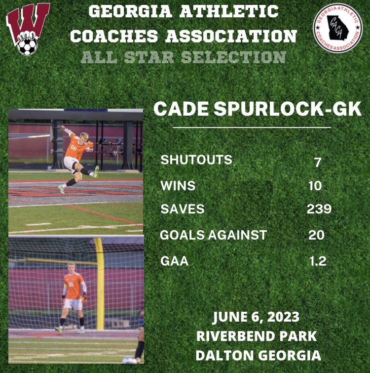 WildcatsBoys's tweet photo. Congrats Cade. Well deserved! T.E.A.M @WHSAthletics_ @whitewater_high @GACACoaches https://t.co/ENv2oxFQvK