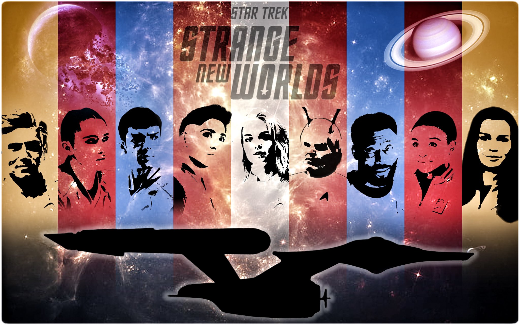 Download Star Trek Enterprise Bridge Strange New Worlds Still Wallpaper   Wallpaperscom