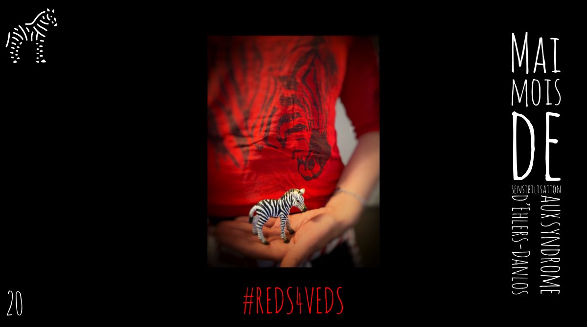 Mai, mois de sensibilisation aux syndrome d’Ehlers-Danlos (SED) #myEDSchallenge  

Jour 20: #REDS4VEDS