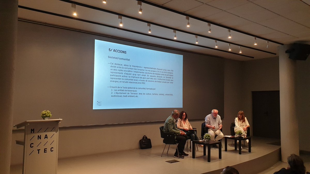 MNACTEC's tweet photo. Jaume Perarnau, director del MNACTEC: "El MNACTEC vol posicionar-se com un museu sostenible i com un referent d'aquesta tipologia de museus." https://t.co/9EDt5dAznD