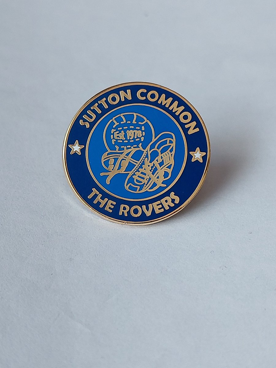 New Sutton Common Rovers Pin badge. Email scrclubshop@gmail.com if you want one