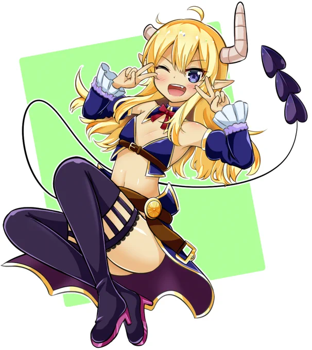 Wピースご先祖!
今のヘッダーで見切れているリリスさんの全容です
#まちカドまぞく 