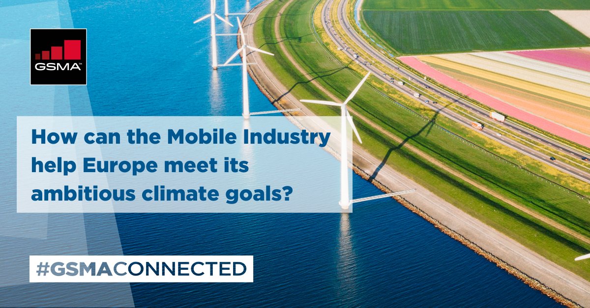 GSMAEurope's tweet photo. Europe and the mobile industry share a goal to be fully climate neutral by 2050 🌱📱
On 31 May, #GSMAConnected event will gather EU policymakers and industry representatives to discuss how #mobiletechnology can help deliver the #EUGreenDeal.
👉https://t.co/89VnpVDm76 #EUGreenWeek https://t.co/ktweId2t72