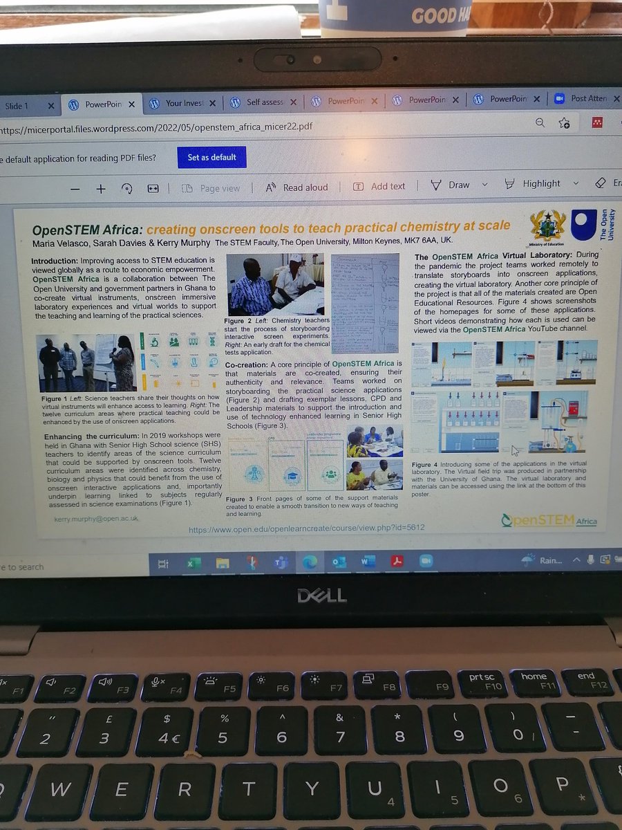 Excellent open access resource from Open University in #micer22 poster session this morning. Check it out.