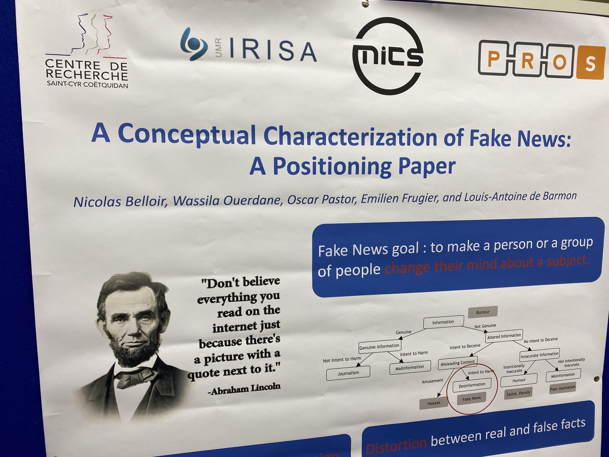szitnik's tweet image. Interesting what Abraham Lincoln said, related to fake news 👌😉 #rcis2022 #poster