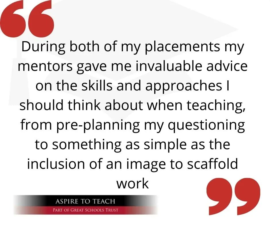 At Great Schools Trust we have subject mentors who will support you throughout your training year.  They are highly valued by our trainees <a href="/GSTschools/">Great Schools Trust</a> <a href="/getintoteaching/">Teaching</a> #ASPIRE