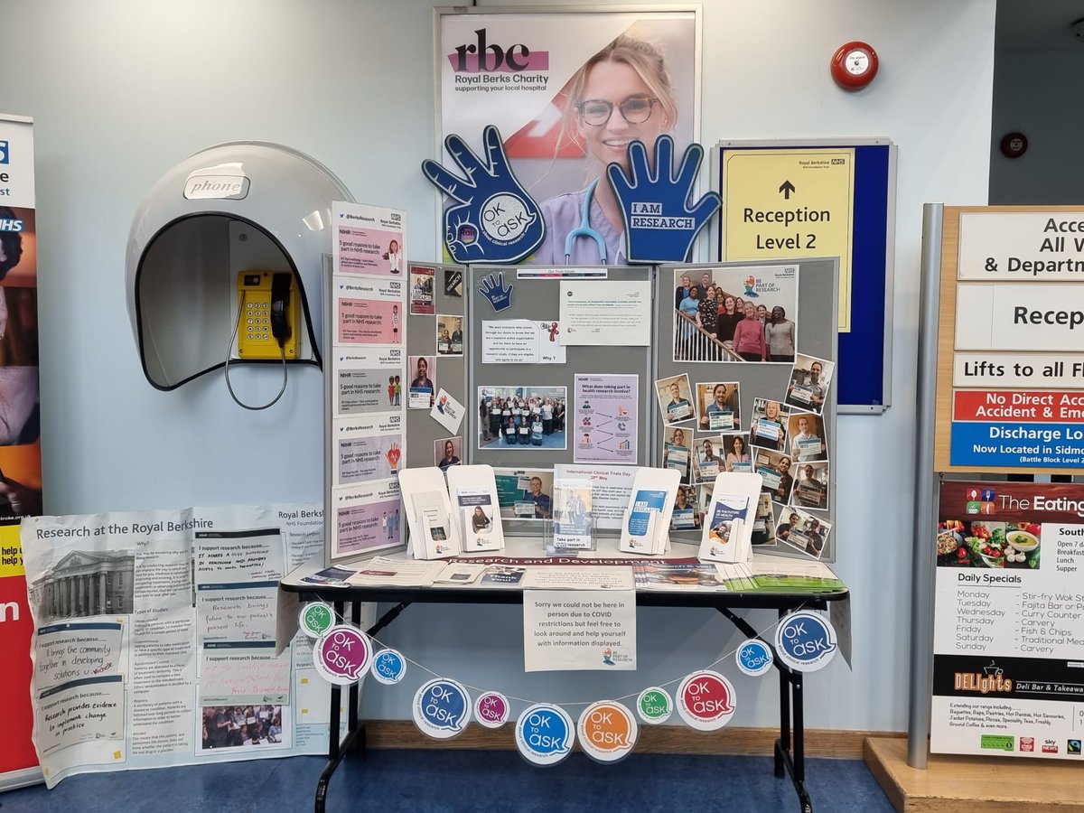 BerksResearch's tweet photo. Celebrating ICTD @RBNHSFT @CEO_RoyalBerks @NIHRCRN_tvsm @m03678207 @Maya23749997 Well done Maya and team. Proud of the work we do. https://t.co/9HhE9fUXe8