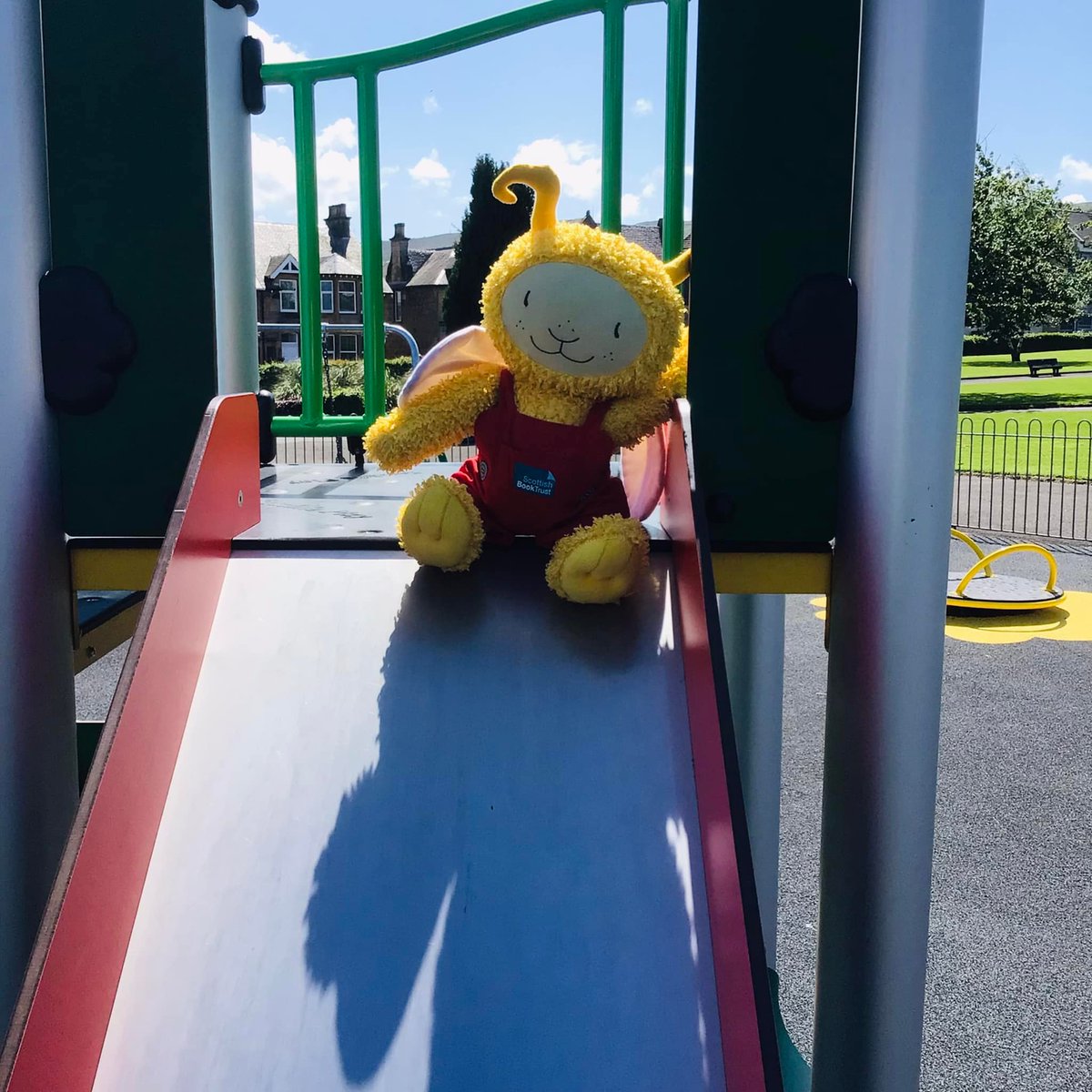 InverclydeLibs's tweet photo. Did you guess where Bookbugβs scooter was PARKed?
Bookbug had super fun playing at the #Wellpark!
Where to next #Bookbug?
Does your family have a favourite place to visit in #Inverclyde?
#BookbugWeek #BookbugsBigJourney #BookbugWeekInInverclyde https://t.co/IzoqCyE6eK