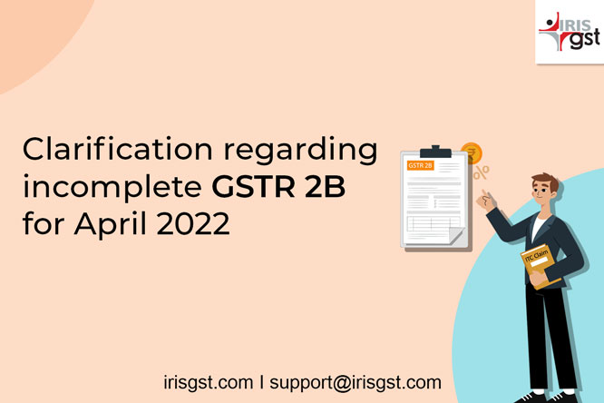 IRISGST's tweet photo. Clarification regarding incomplete GSTR 2B for April 2022!
New GST notifications 05 & 06. Read here - https://t.co/mJMdwdQVpU
#GST #GSTUpdate #GSTIndia #GSTSolution #GSTSoftware #GSTIndia #GSTNews #LatestGSTNews #LatestGSTUpdate https://t.co/UPGOYt8CLS