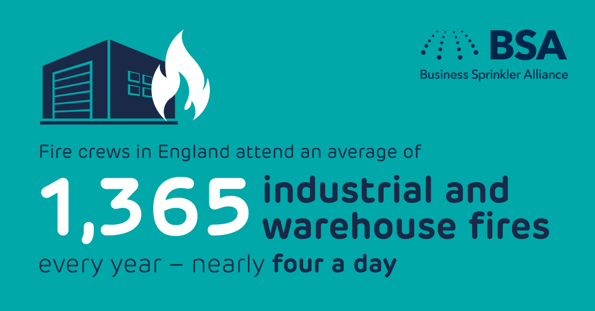 BizSprinklerAll's tweet photo. Large fire incidents in modern warehouse facilities require a high number of fire service resources. Sprinklers reduce negative impacts, aid firefighting and limit damage - surely a no-brainer for such premises of scale: https://t.co/alMW0VDoTd
#SprinklerWeek https://t.co/tAEpuyrPff