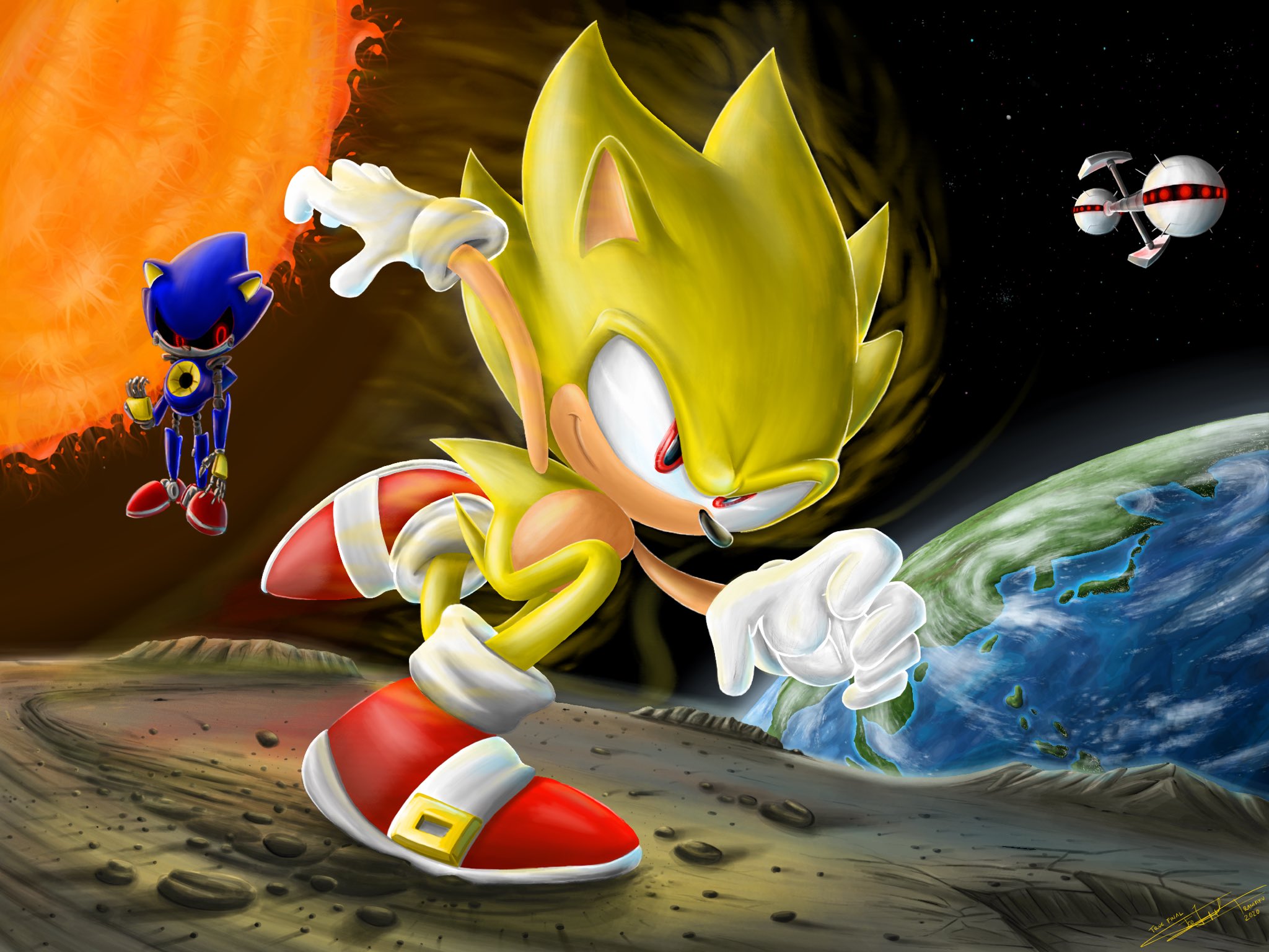 Sonic vs Metal sonic