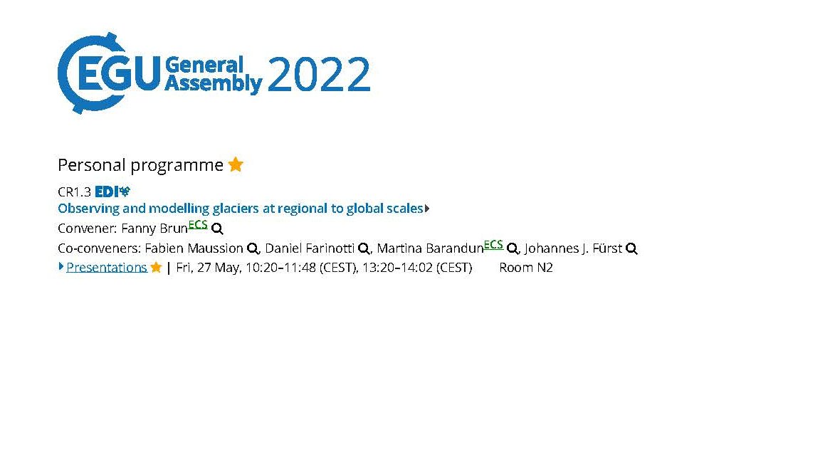 Earth Observation – Eurac Research (@euraceo) on Twitter photo #EGU22 is starting on Monday, May 23rd and our researchers are more than ready to present their work in different sessions.
Here an overview of our contributions throughout the #EGU22 <a href="/EuroGeosciences/">European Geosciences Union</a> #EGU22 is starting on Monday, May 23rd and our researchers are more than ready to present their work in different sessions.
Here an overview of our contributions throughout the #EGU22 <a href="/EuroGeosciences/">European Geosciences Union</a>