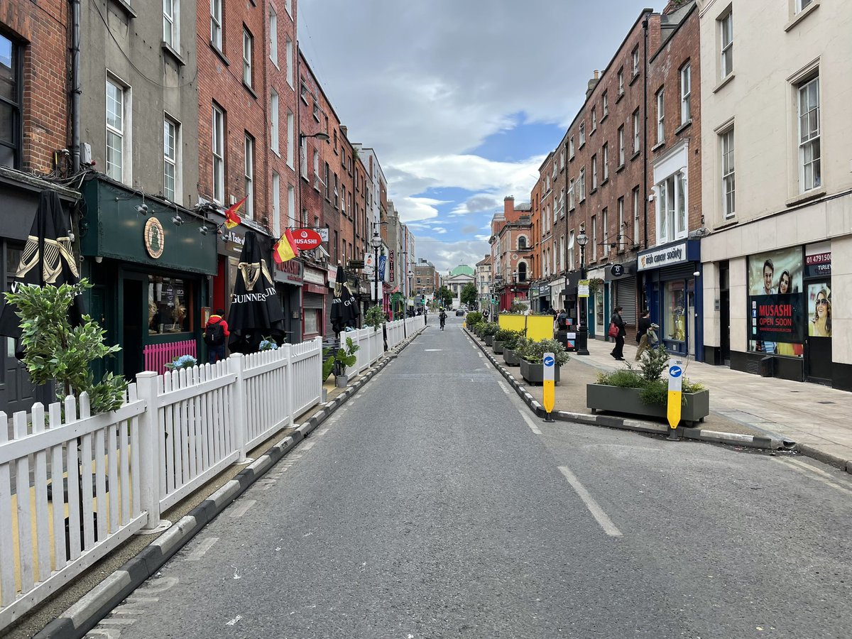 Took a stroll down Capel Street this morning & it looks amazing pedestrianized 😃 Well done to @RayMcAdam & @DubCityCouncil for all your hard work👏🏻👏🏻👏🏻 #CapelStreet #CapelSt