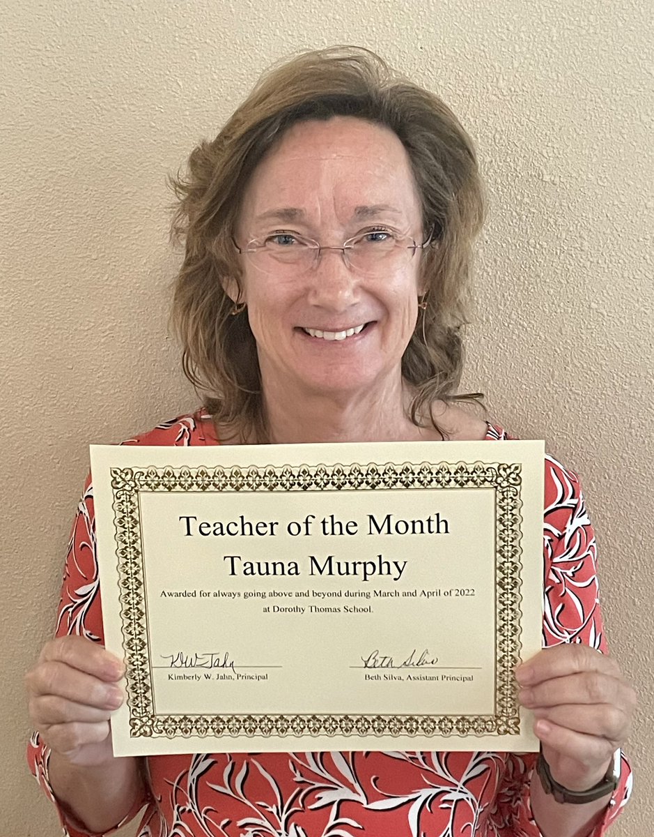 Congratulations to our Teacher of the Month, Ms. Murphy. She is always willing to help a student…academically or emotionally by providing a calm space to feel safe. Thank you Ms. Murphy for all you do 😀