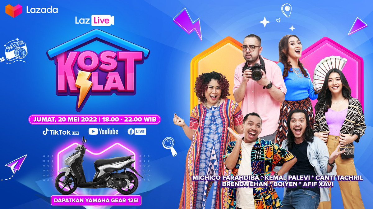 Siskapuput4's tweet photo. jadi gak sabar nih mau ikutan tebak hadiah di Kost Kilat nanti malam #NontonKostKilat katanya hadiahnya super WaaaWWw,ada  Impian aku nih ada #MotorbuatAnakKost , moga aku bisa menang ye😁 Dapat Voucher Lazada https://t.co/HUFu1ILM4n