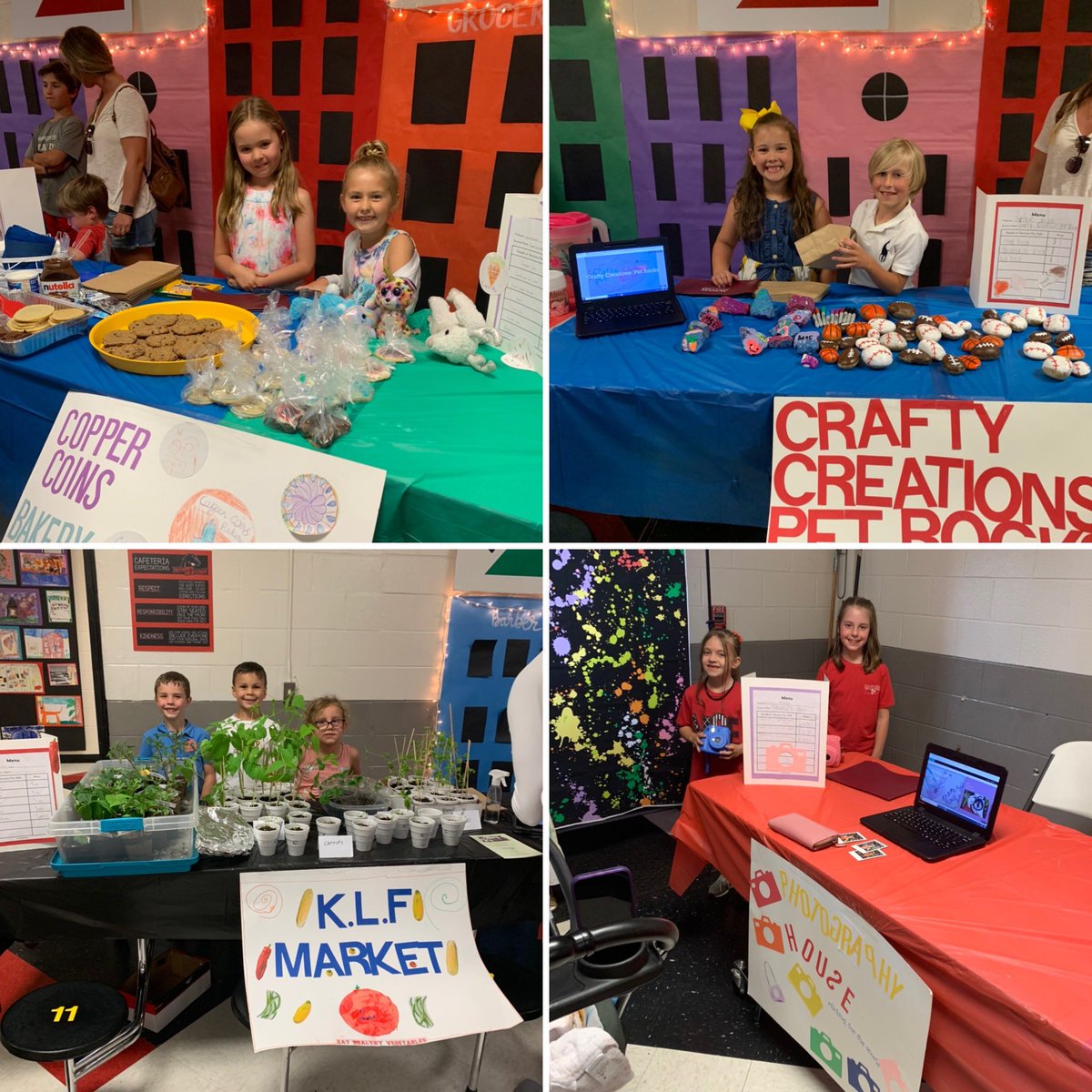 kingmia5's tweet photo. So proud of these first grade entrepreneurs. Showcase night was a hit as they sold their products to raise money for charity. Excellent Effort the whole way through! 👏👏👏👏👏♥️♥️ @MES_Mustangs https://t.co/OmP73gUsib