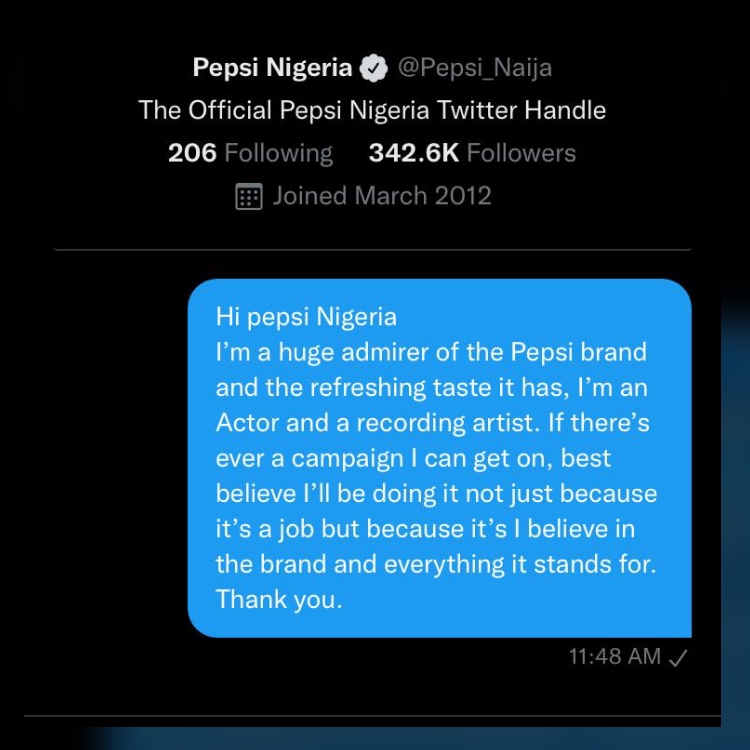 AbiolaOctave's tweet photo. Guyss make @Pepsi_Naija give me a deal 😭😭 https://t.co/wGxlE42Li4