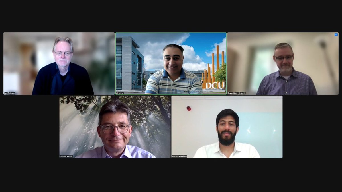 johnbreslin's tweet photo. Well done Dr Bharath Sudharsan who passed his PhD today with flying colours!

Funded by @Confirm_Centre @scienceirel @nuigalway 

Thanks to examiners Prof Thomas Runkler, Prof @EdwardACurry, chair Dr Paul Buitelaar

Well done also to supervisors Dr @intizarali and yours truly 😉 https://t.co/MUFKjHlss4